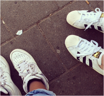 nike air force one vs adidas superstar